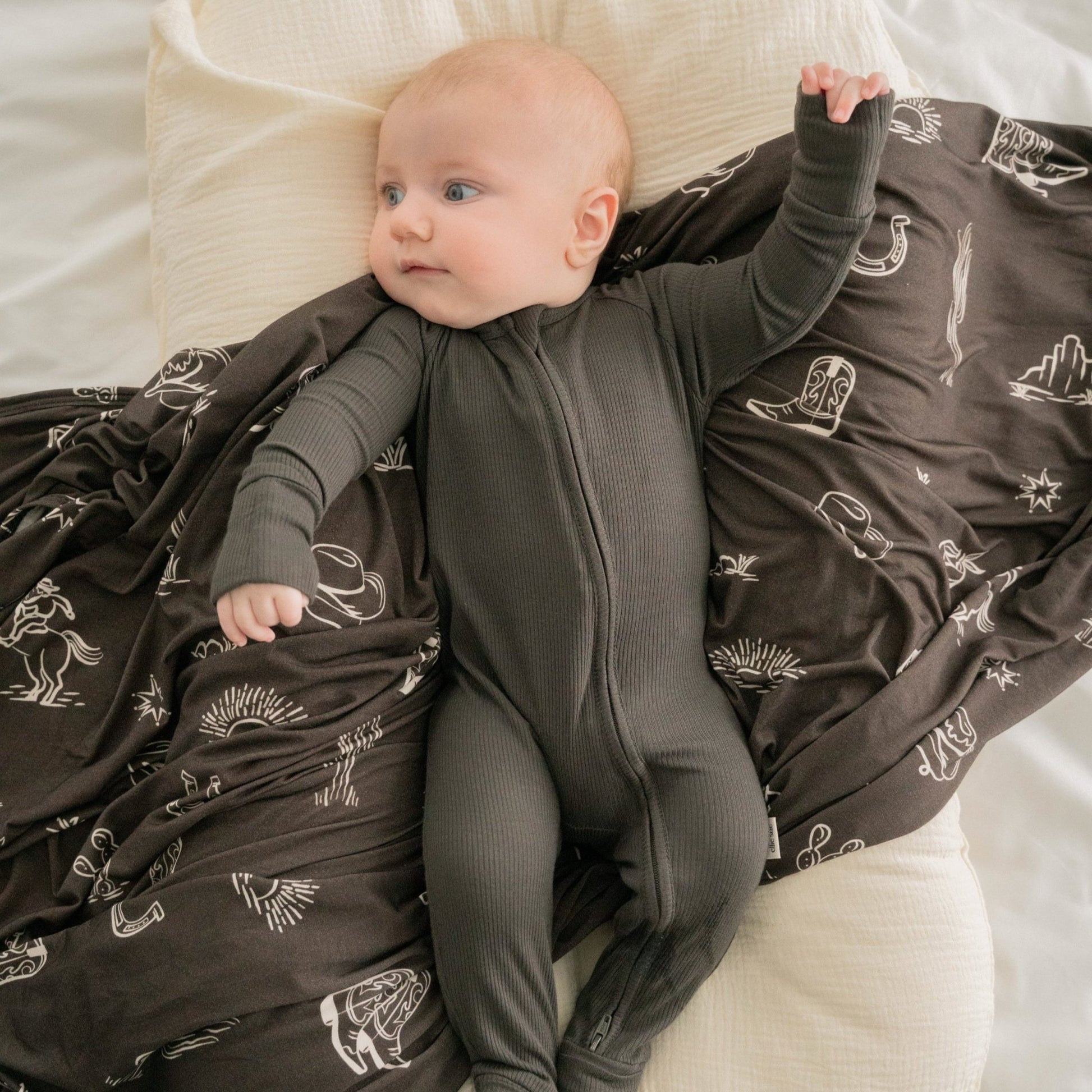 Onyx Zipper RomperZipper RomperEllie Sue0 - 3 Months