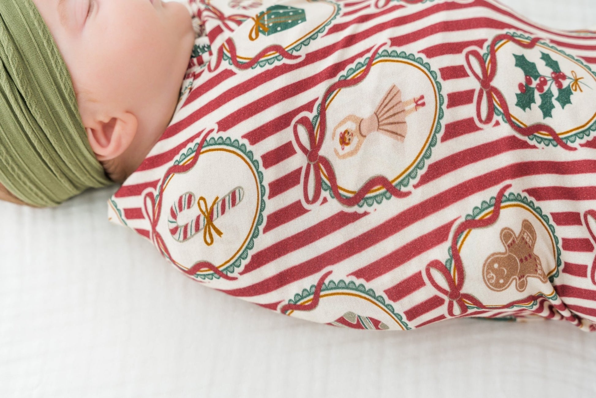 Peppermint Dreams Stretch Swaddle BlanketStretch Swaddle BlanketEllie Sue