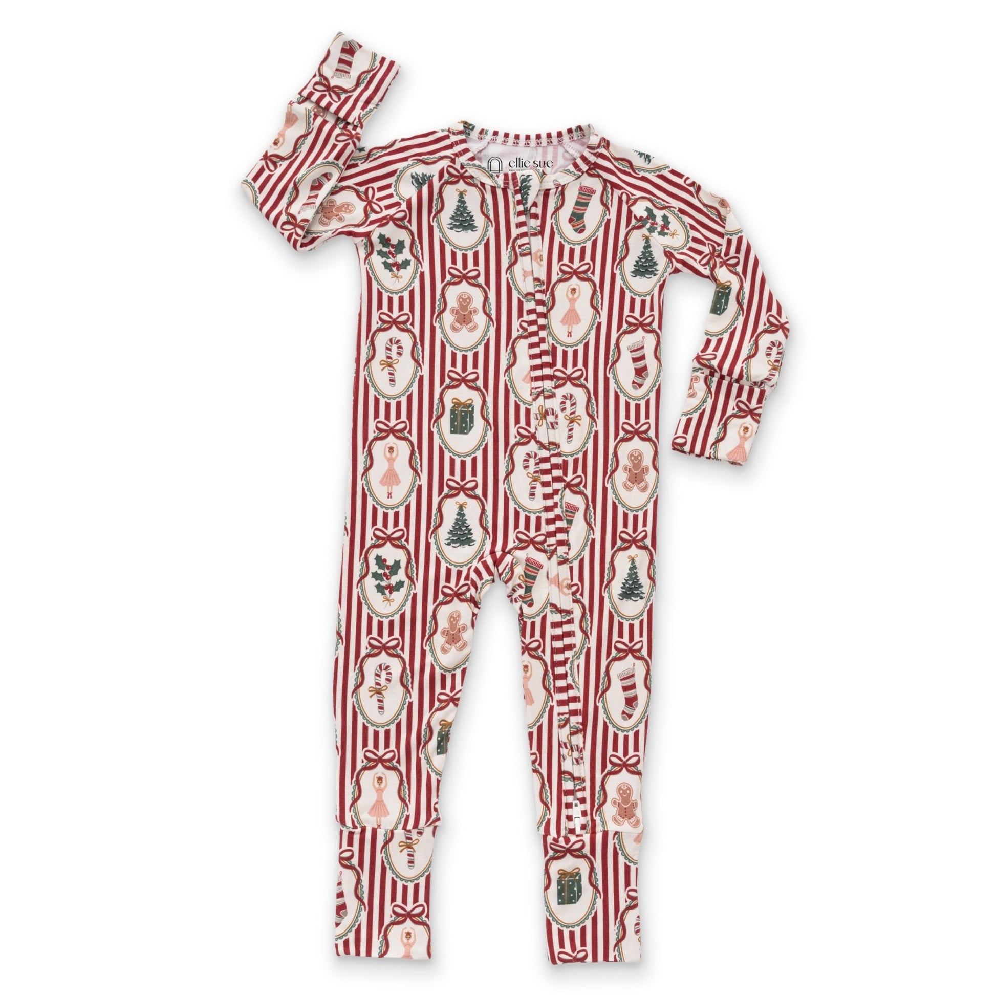 Peppermint Dreams Zipper RomperZipper RomperEllie Sue0 - 3M