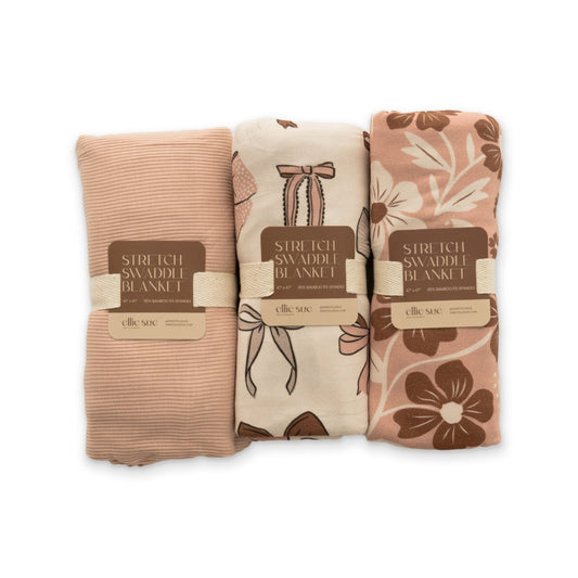 Petals & Bows Stretch Swaddle BundleBundleEllie Sue