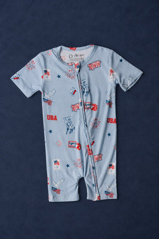 Rowdy Shortie Zip RomperShortie Zip RomperEllie Sue0-3M