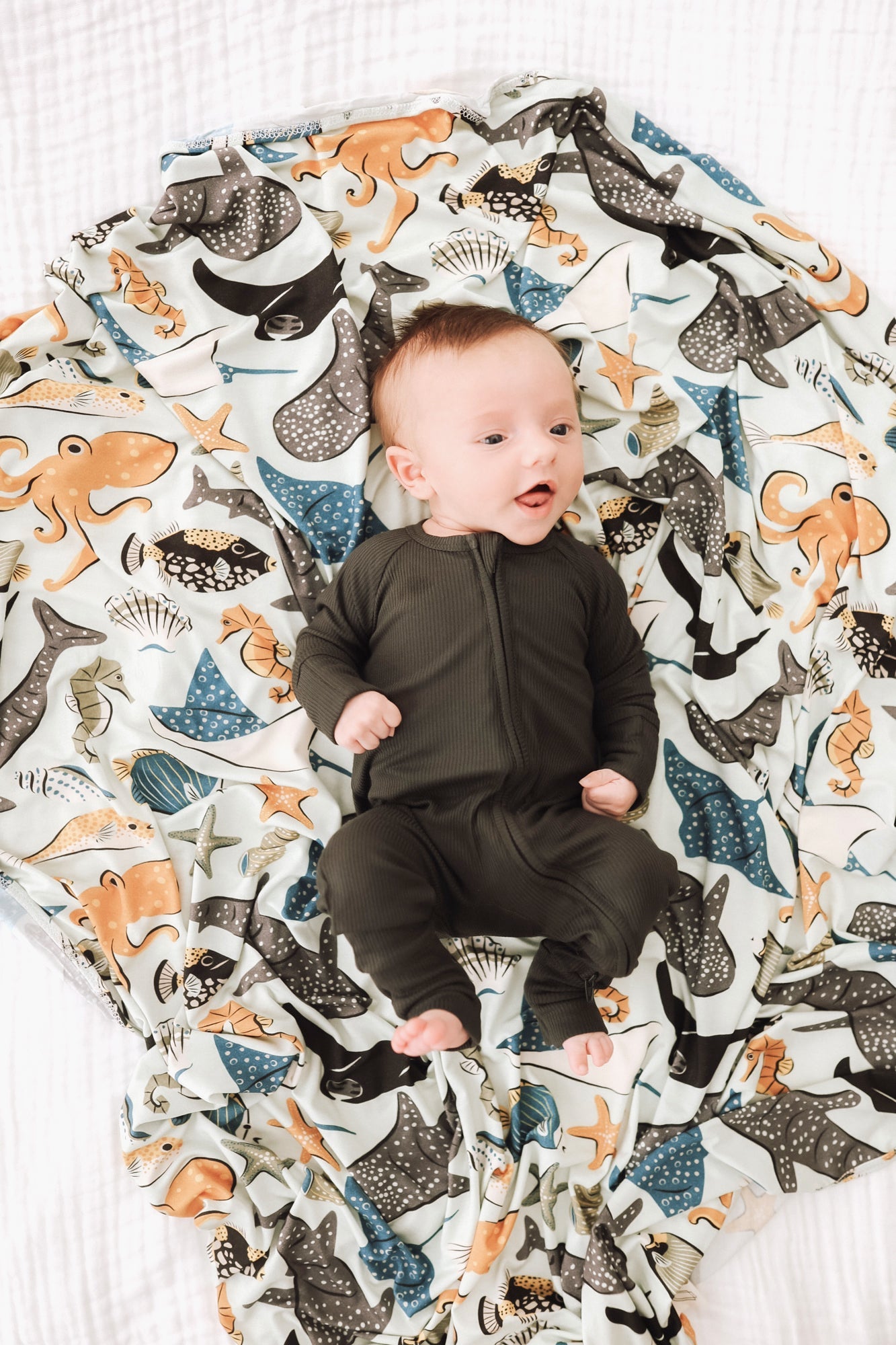 Seabound Stretch Swaddle BlanketStretch Swaddle BlanketEllie Sue