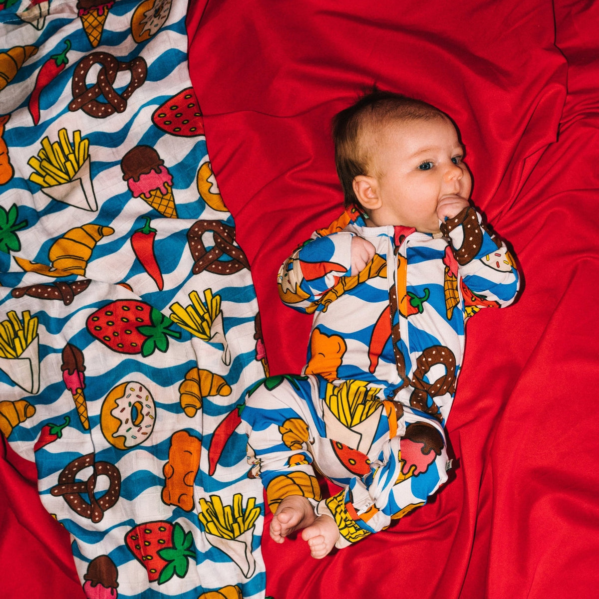 Snack Break Muslin BlanketMuslin BlanketEllie SueStandard - 47"x47"