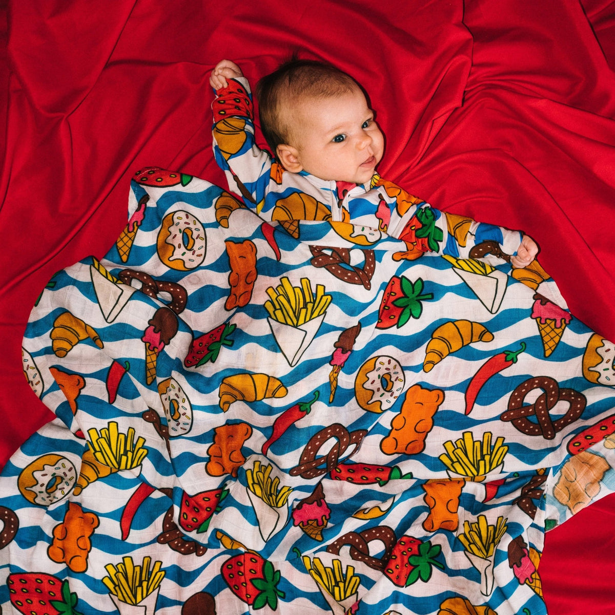 Snack Break Muslin BlanketMuslin BlanketEllie SueStandard - 47"x47"