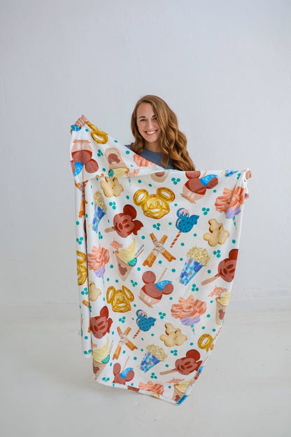 Snacks Double Sided Throw BlanketThrow BlanketEllie Sue