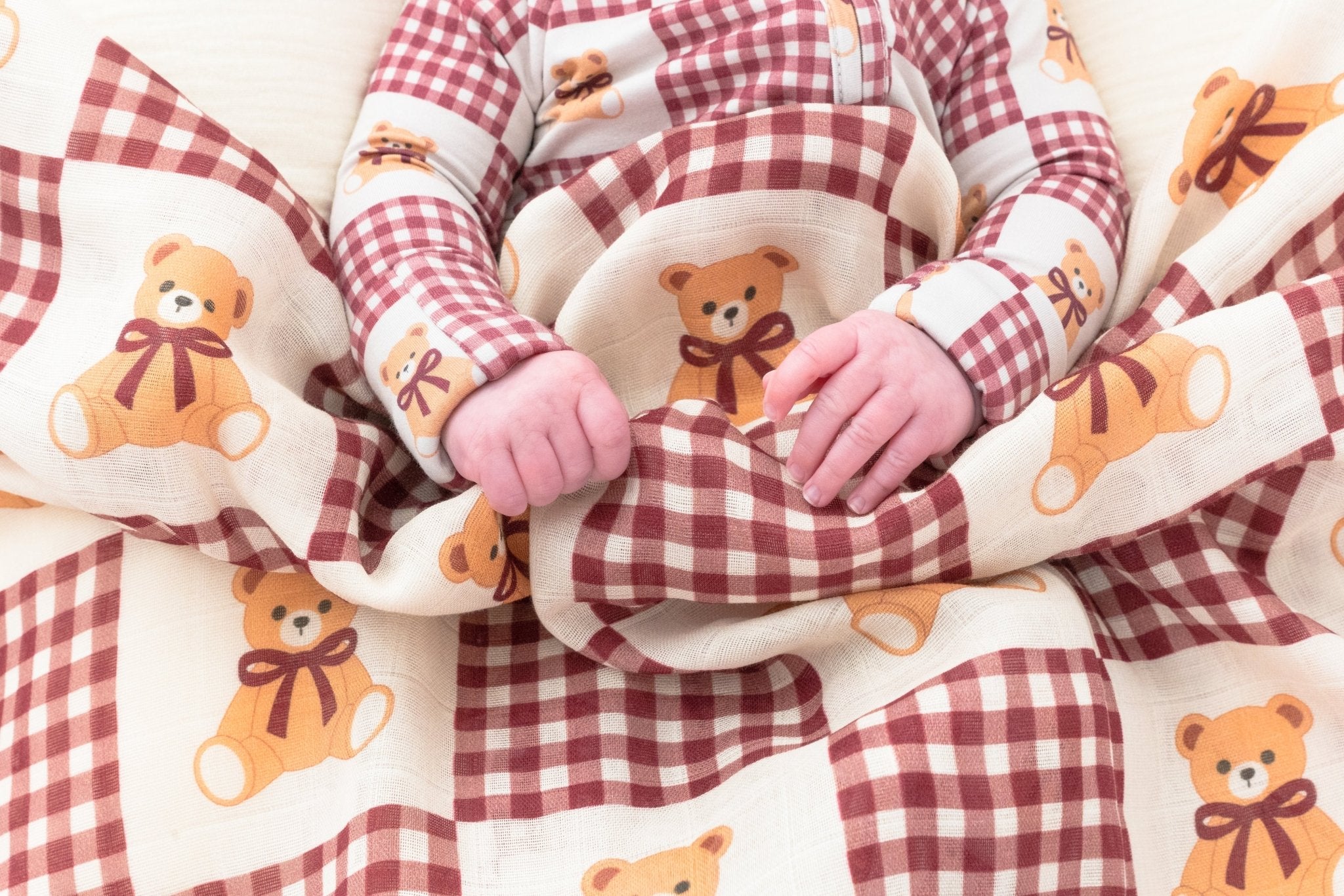 Teddy Muslin BlanketMuslin BlanketEllie Sue