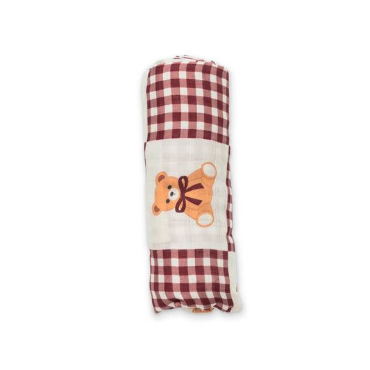 Teddy Muslin BlanketMuslin BlanketEllie Sue