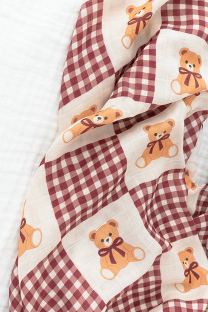 Teddy Muslin BlanketMuslin BlanketEllie Sue