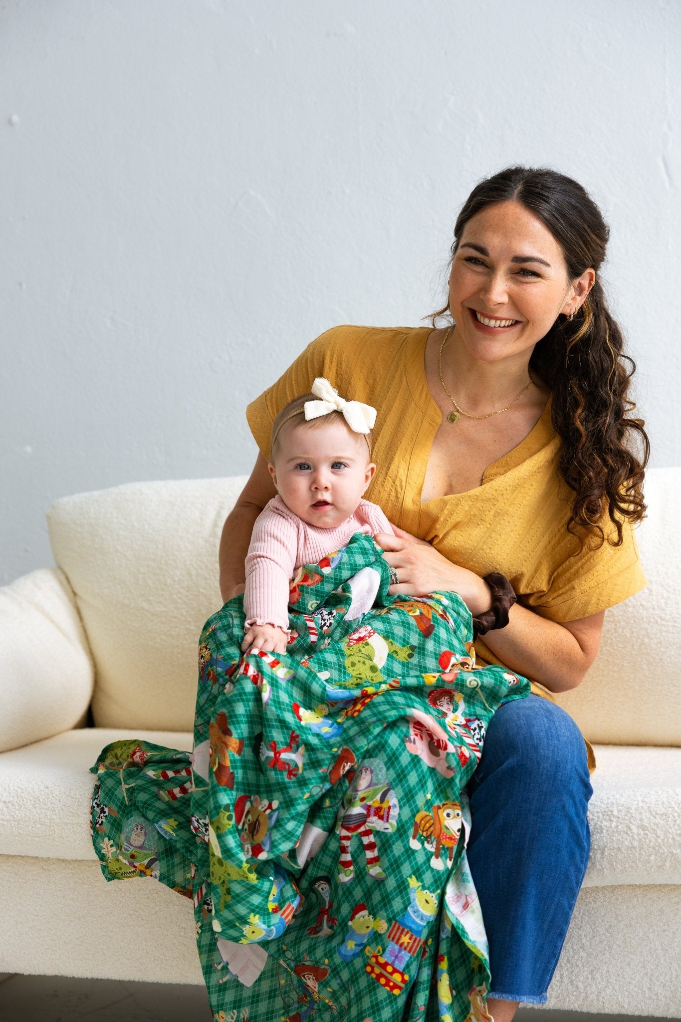 Toy Box Christmas Muslin Blanket Ellie Sue