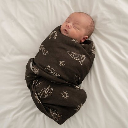 Western Muslin Swaddle BlanketMuslin Swaddle BlanketEllie Sue