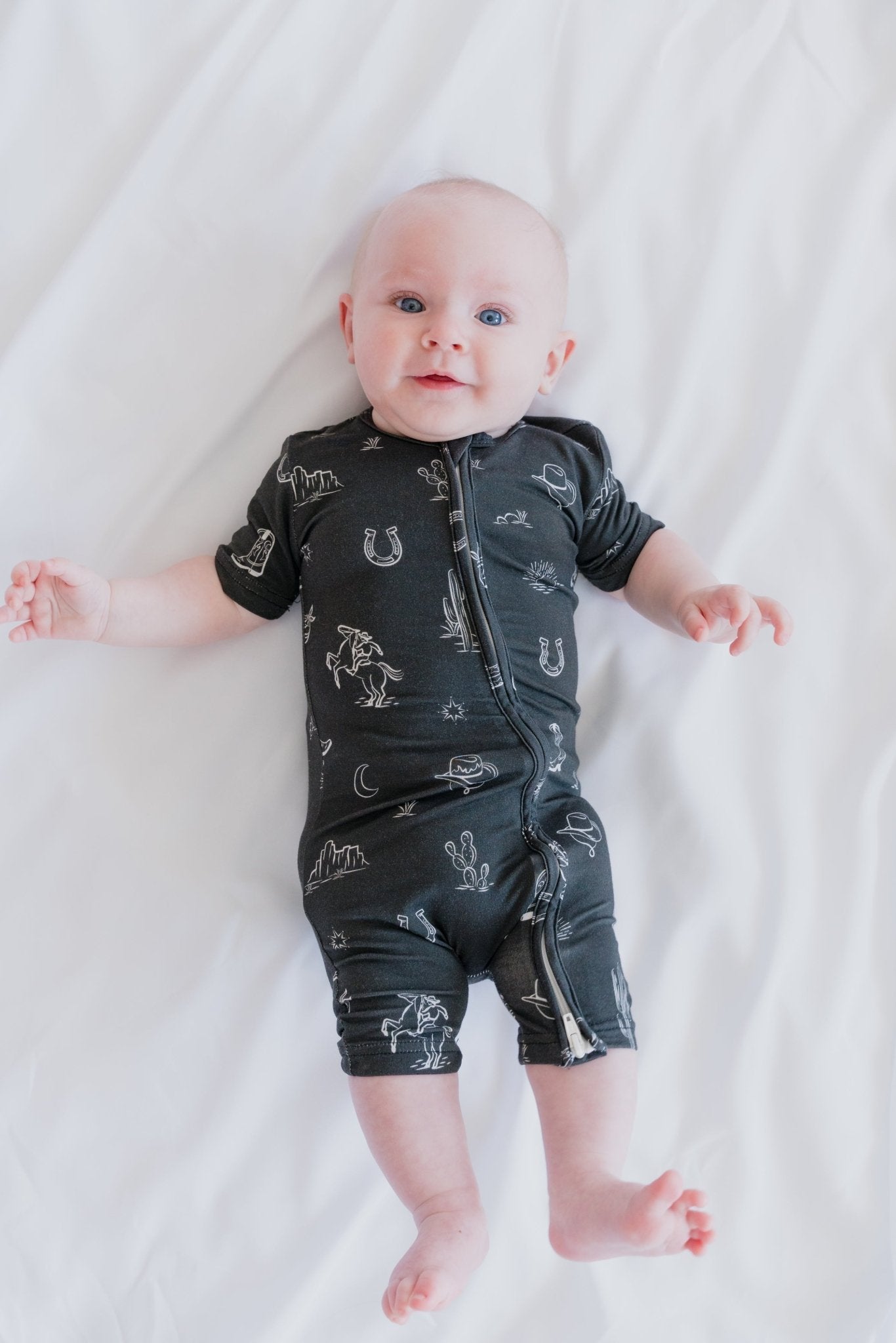 Western Shortie Zip RomperShortie Zip RomperEllie Sue0 - 3M