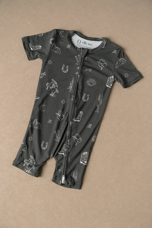 Western Shortie Zip RomperShortie Zip RomperEllie Sue0 - 3M