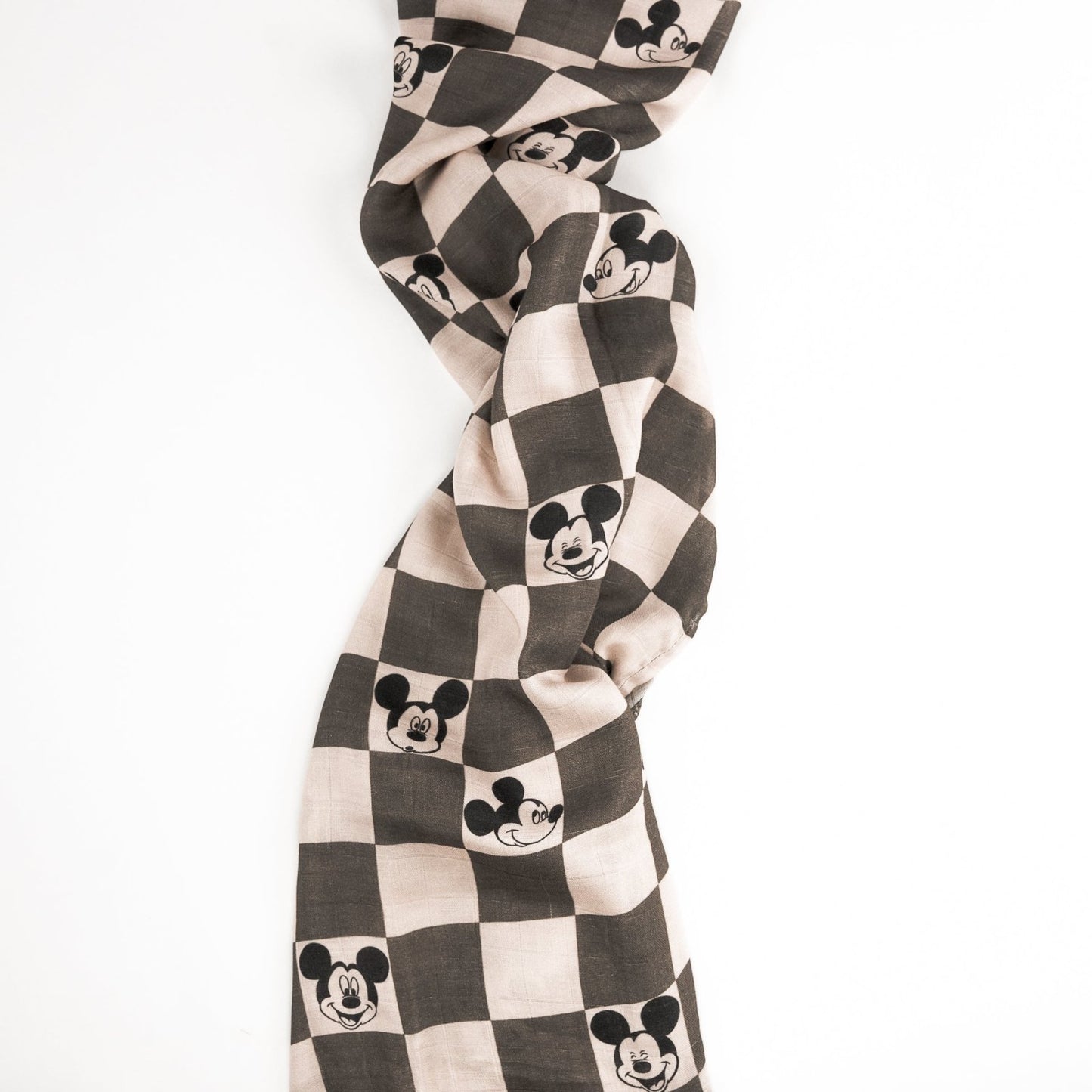 Charcoal Checkers Muslin Blanket