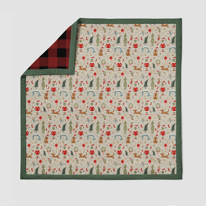Classic Christmas Deluxe Muslin Quilt