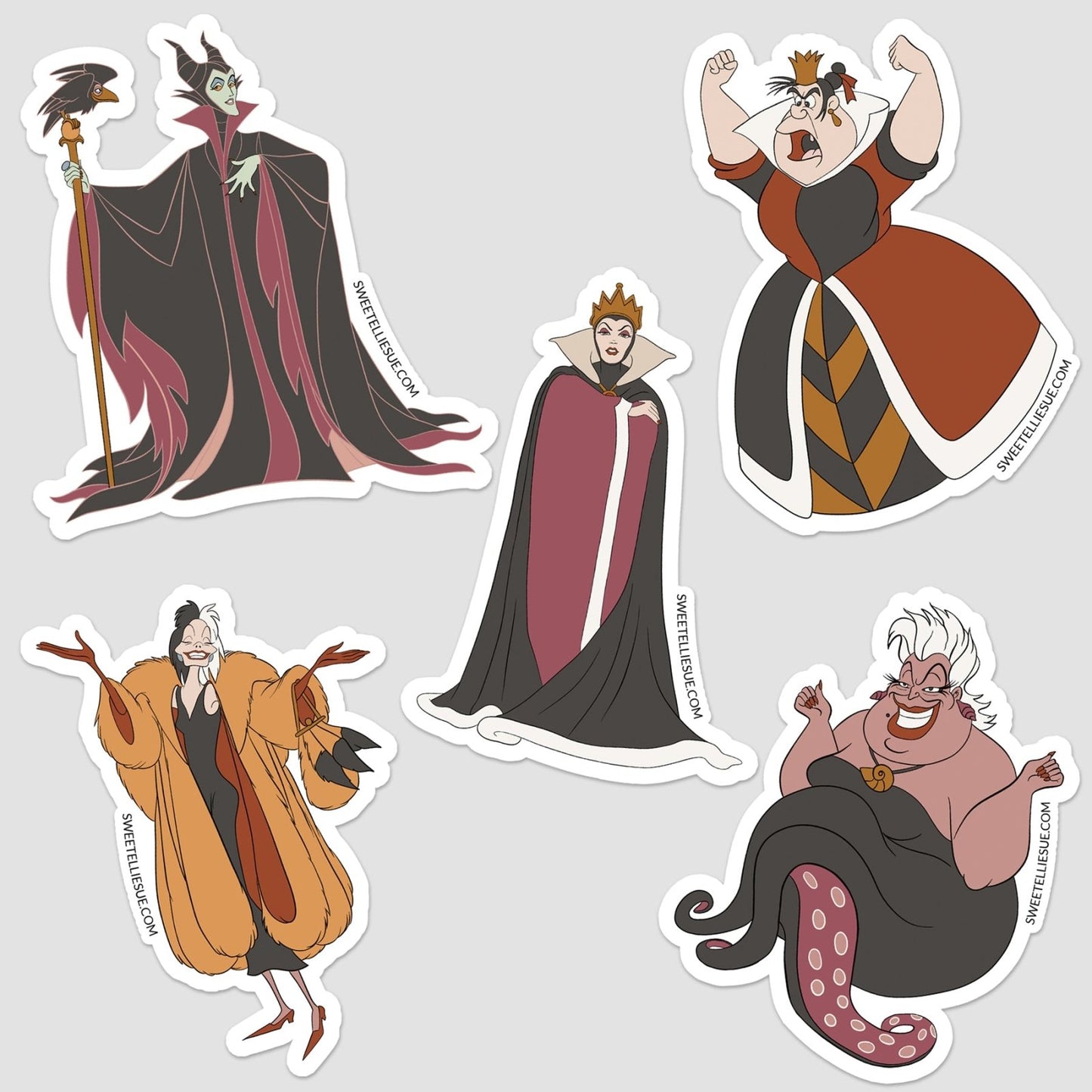 Gal Villains Premium Vinyl Stickers