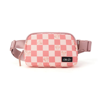 Rose Checkers Belt Bag