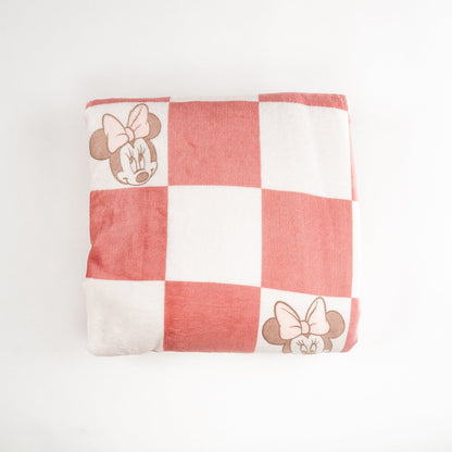 Rose Checkers Throw Blanket